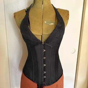 Agent Provocateur 2008 Pirate Collection Pin Tuck Halter Corset - Size AB Small